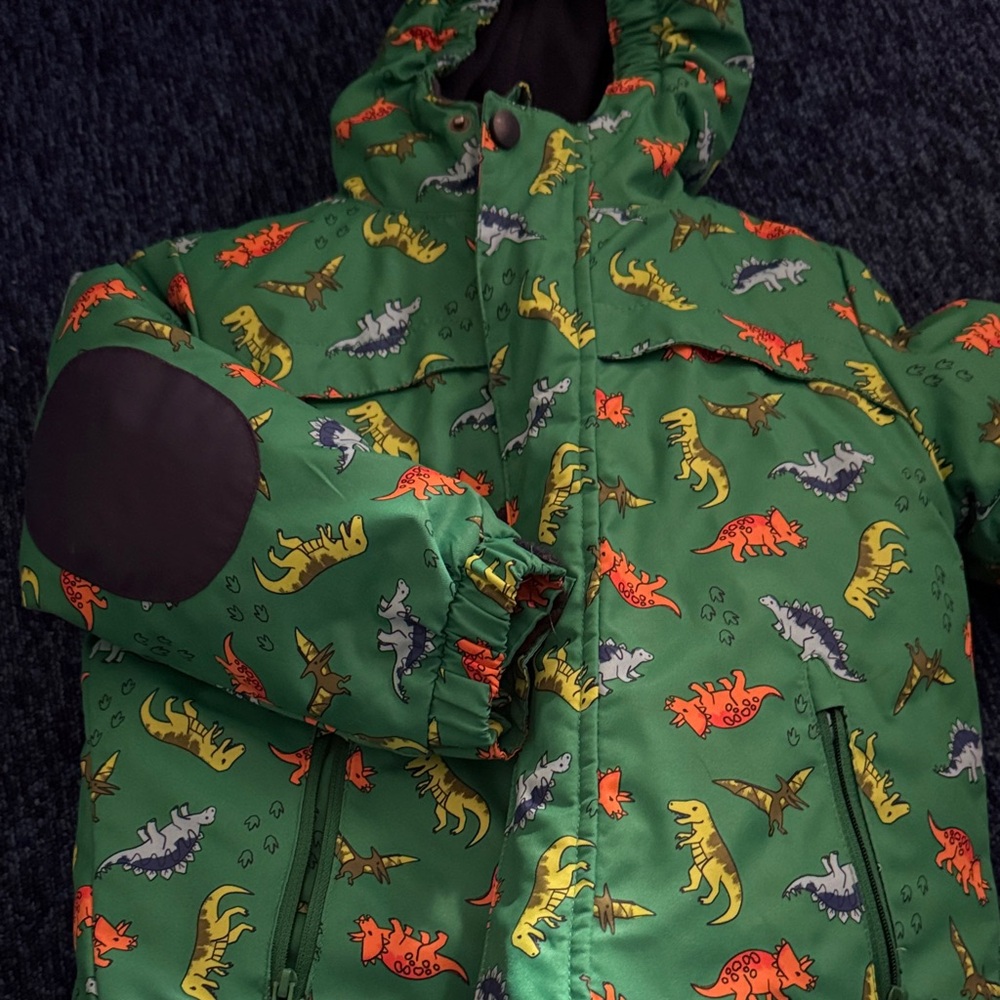 Dinosaur Puffer + lightweight coat in 1